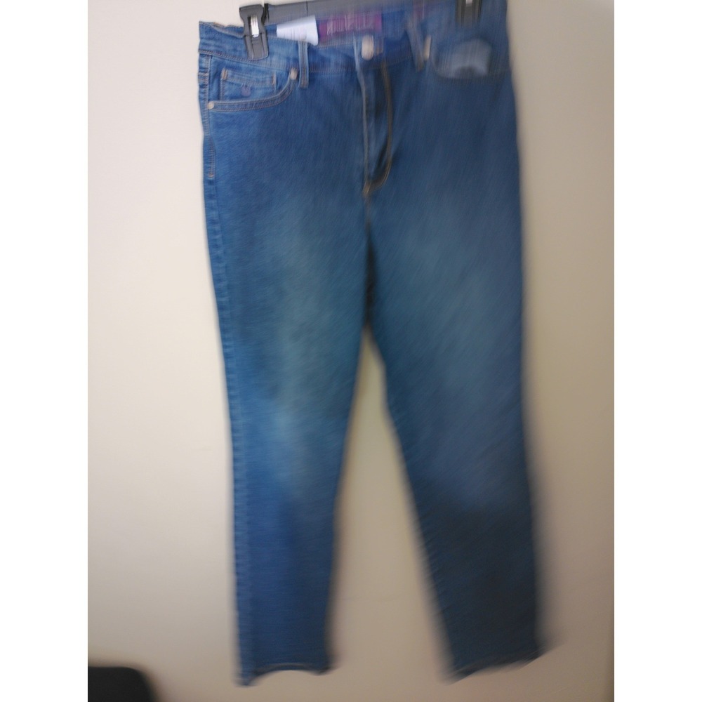 Gloria Vanderbilt Amanda Jeans Women 10 Blue Medium Wash Straight High Rise